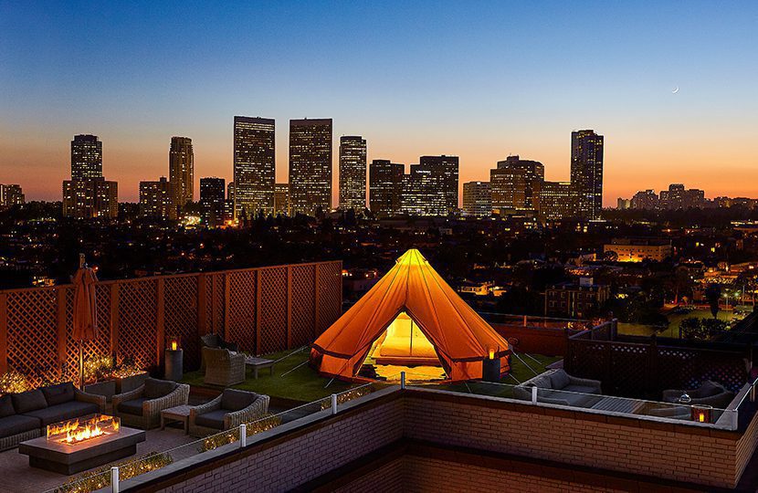 Glamping at the Beverly Wilshire