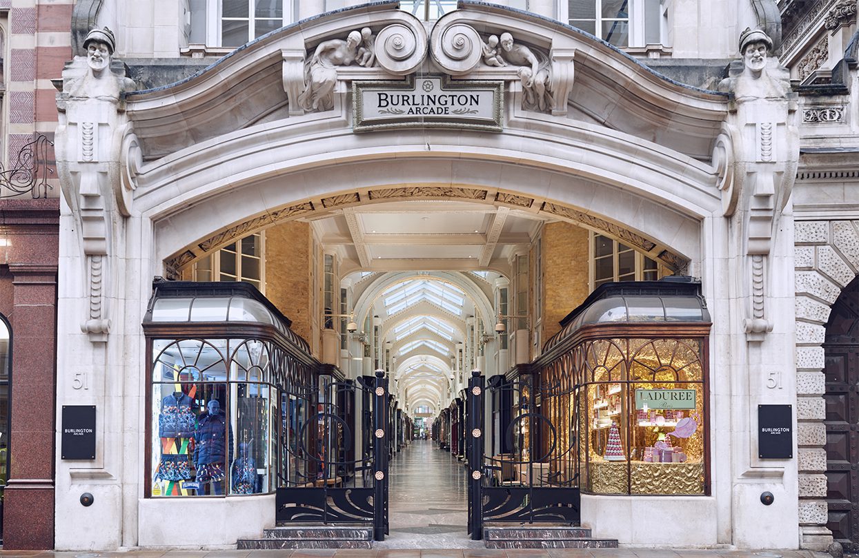 From fine jewellers to celebrated perfumers, explore the luxury boutiques at the Burlington Arcade