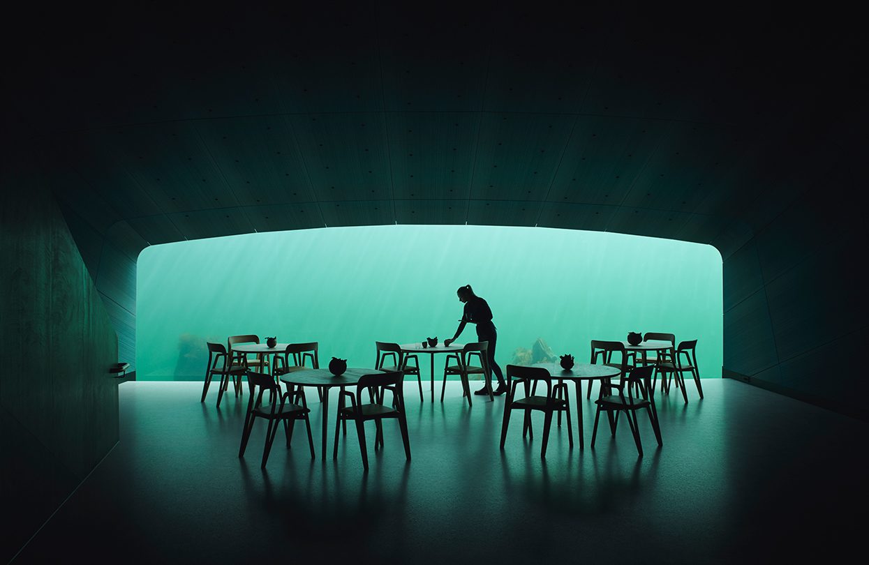 Under restaurant, photo by Ivar Kvaal